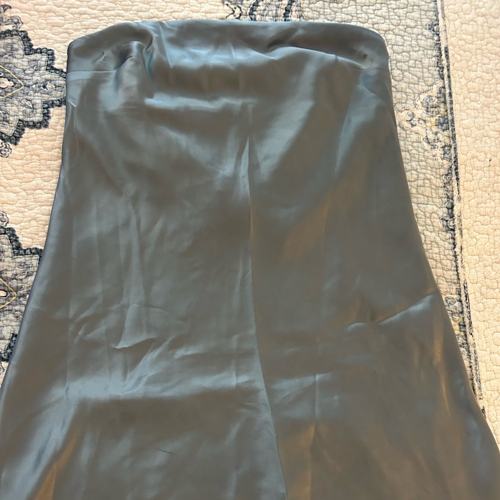 Wild Fable Black Strapless Midi Dress A-line Work